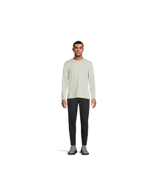 Brooks White Notch Thermal Long Sleeve 3.0 Workout, Polyester/Spandex for men