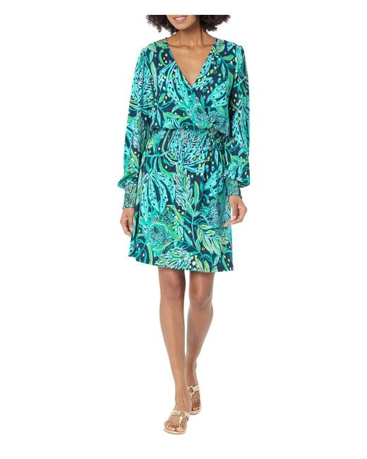 Lilly Pulitzer Talley Long Sleeve Dress in Blue | Lyst