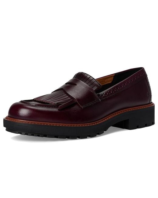 Ecco Black Metropole Oslo Loafer Flat Shoes, Leather/Textile