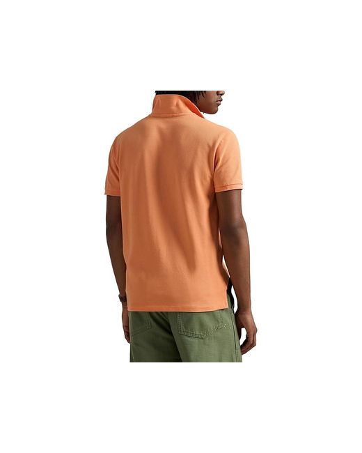 Polo Ralph Lauren Green Custom Slim Fit Big Pony Mesh Polo Shirt Clothing, Cotton/Mesh for men
