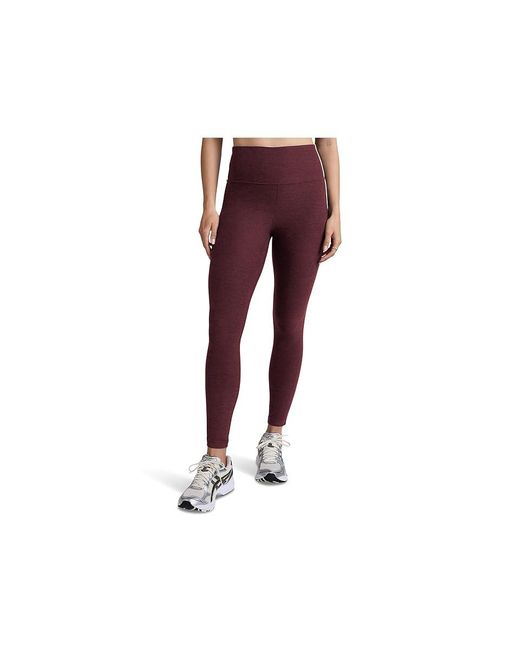 Beyond Yoga Black Spacedye Ready Midi Leggings Workout Sm (Us 4-6) Elastane/Polyester