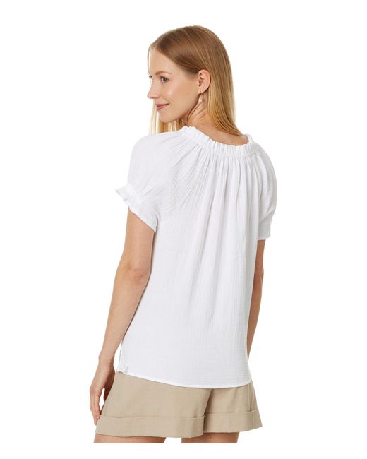 Tommy Bahama White Coral Isle Short Sleeve Top