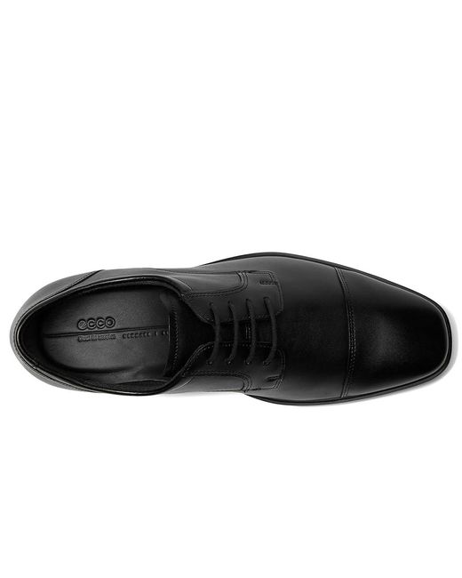 Ecco Black Milan Cap Toe Tie Oxford Shoes Eu 39 (Us 5-5.5) D for men