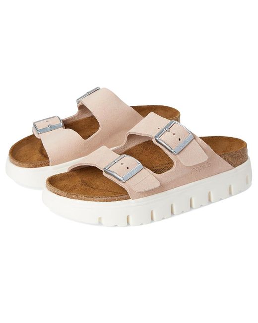 Birkenstock Black Papillio By Arizona Chunky Platform Sandal Sandals, Suede