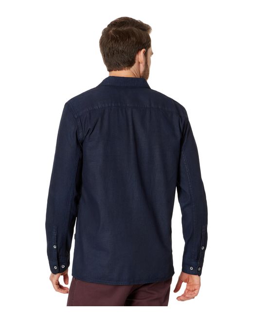 John Varvatos Blue Cole Regular Fit Long Sleeve Shirt W737z4 for men