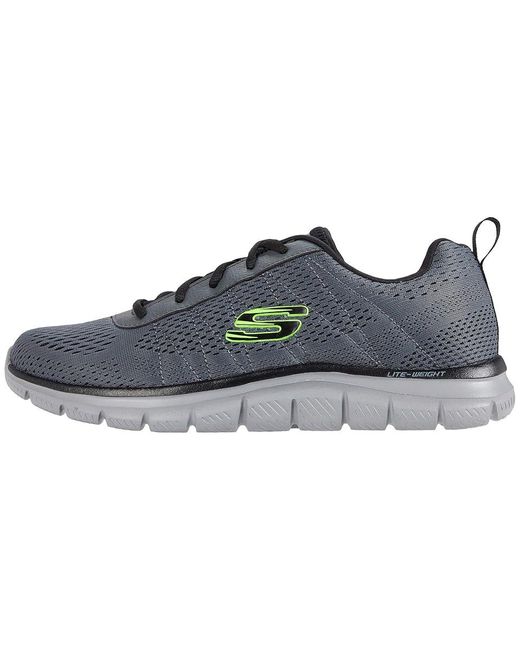 Skechers Gray Track Moulton Shoes Charcoal/ 7 D for men