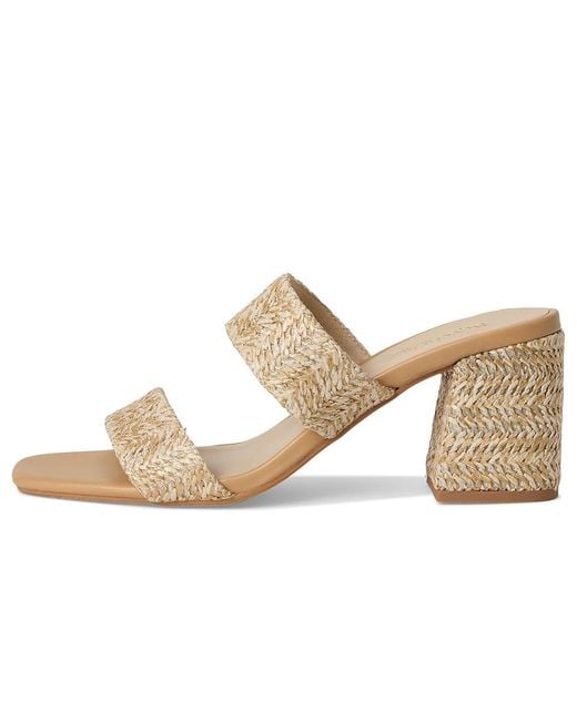 Seychelles Natural Newport Raffia Slide Sandal Wedge Shoes, Synthetic
