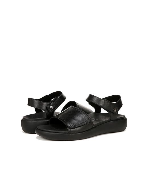 Vionic Black Awaken Ankle Straps ( Leather) Sandals