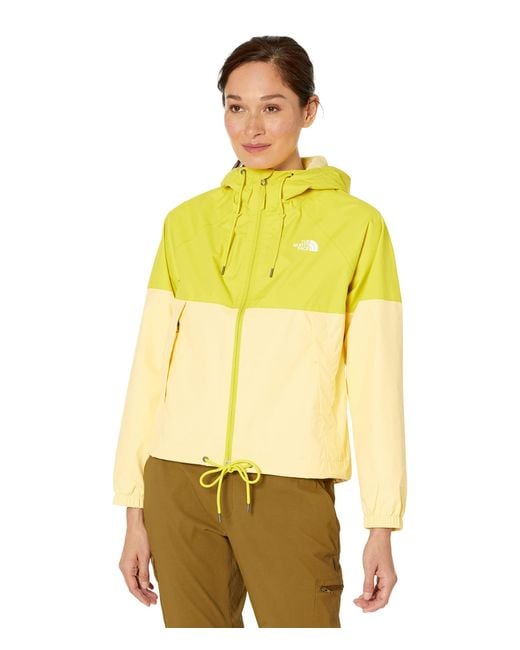 The North Face Synthetic Antora Rain Hoodie in Yellow | Lyst