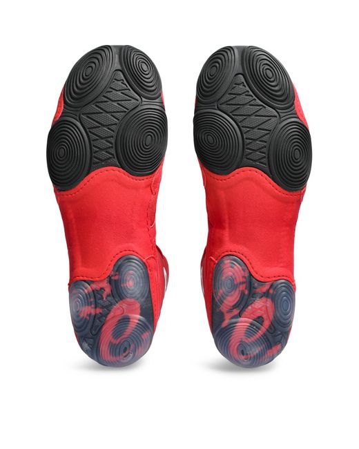 Asics Split Elite Wrestling Shoe in Red for Men Lyst