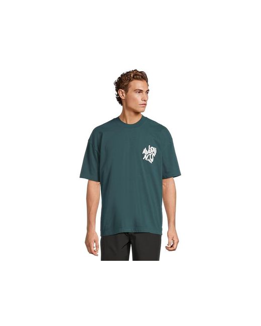 AllSaints Black Orlando Short Sleeve Crew T Shirt, Cotton for men