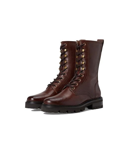 Frye Black Olivia Combat Boots 7 B