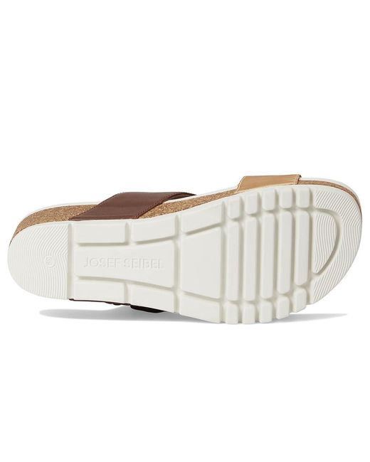 Josef Seibel Brown Quinn 14 Sandals, Leather/Rubber