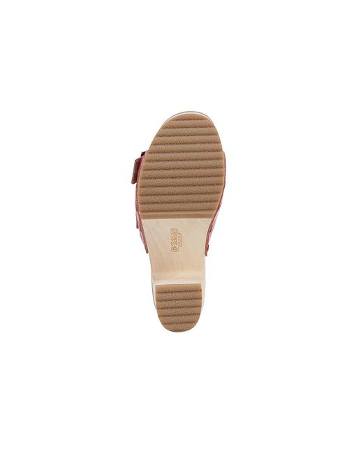 Dr. Scholls Red Original Vibe Platform Slide Sandal (Heritage Leather) Sandals