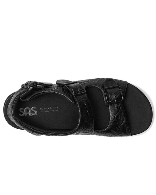 SAS Black Relaxed Comfort Sandals Shoes 5.5 M