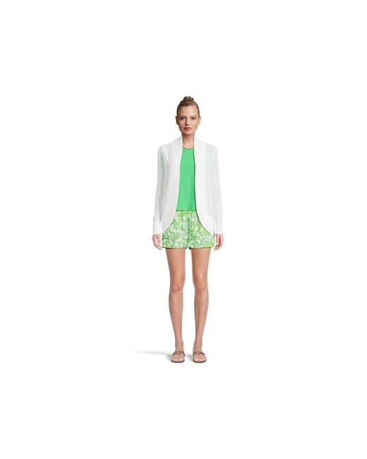 Lilly Pulitzer Green Lilo Linen Shorts Clothing