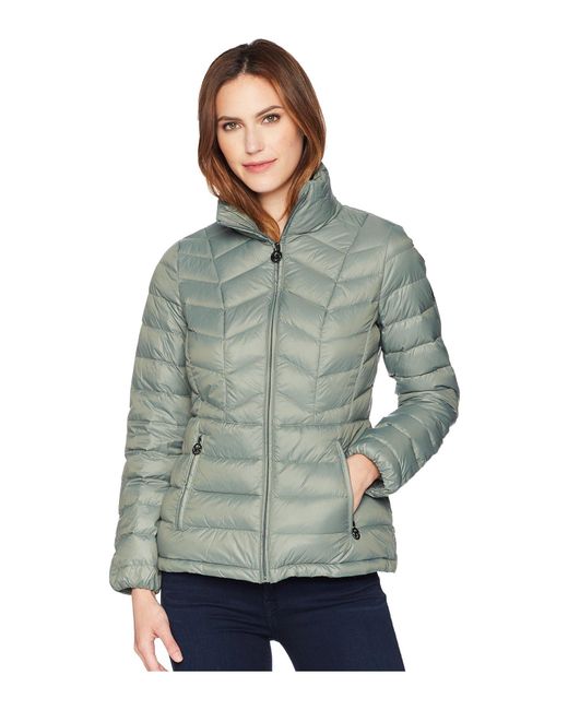 MICHAEL Michael Kors Short Quilted Packable Down in Green | Lyst