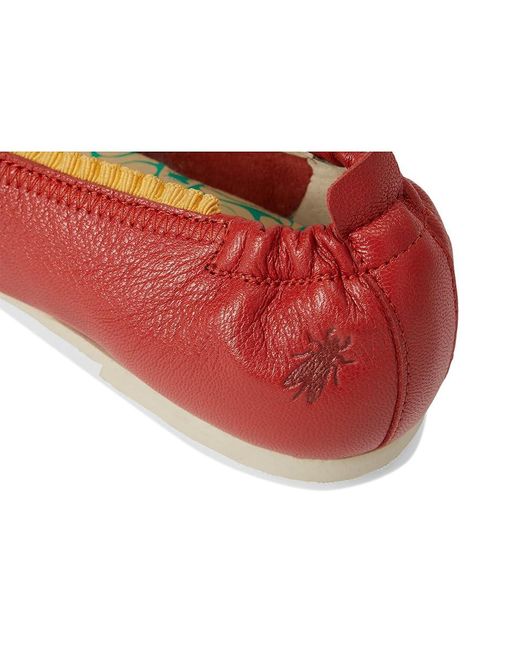 Fly London Red Goil222Fly Flat Shoes Devil/ Leather/Rubber/Textile