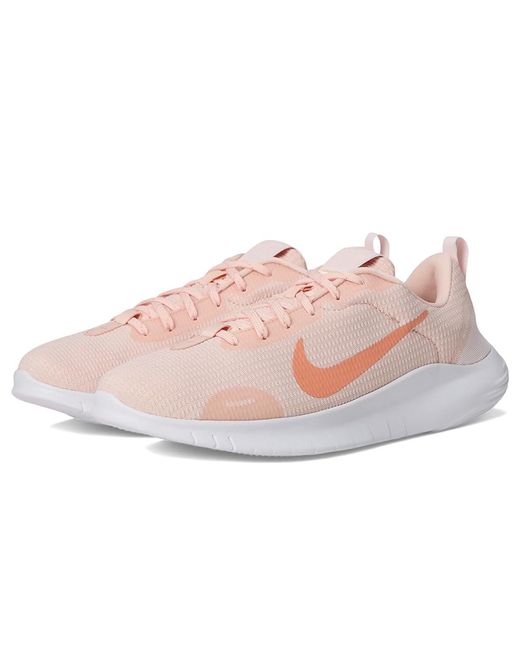 Nike Pink Flex Experience Run 12 Shoes Washed Coral/Apricot Agate/ Wash, Textile
