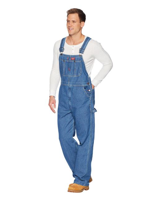 Dickies Washed Denim Bib Overalls 