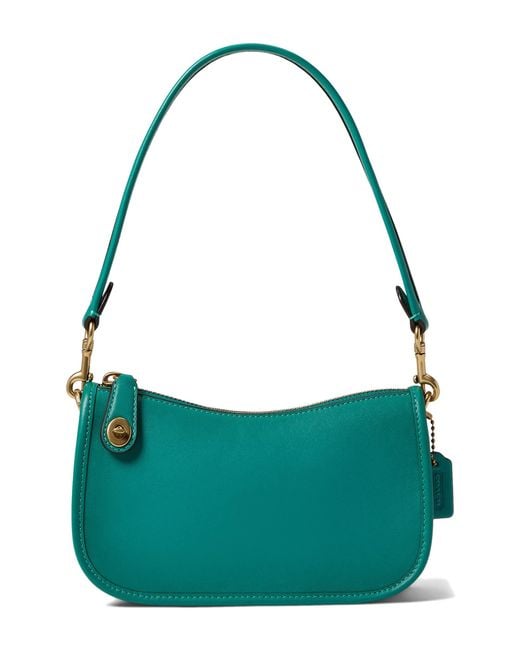 COACH The Originals Glovetanned Leather Swinger 20 in Green | Lyst