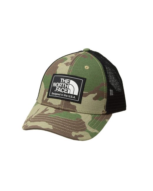 The North Face Youth Printed Mudder Trucker Hat (terrarium Green Camo) Baseball Caps for men