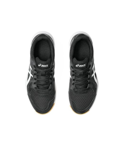 Asics White Upcourt 6 Volleyball Shoe (/) Volleyball Shoes