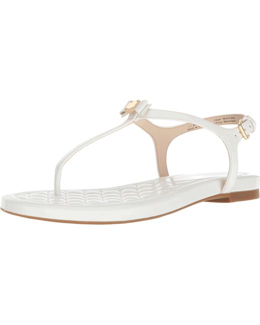 Cole Haan Tali  Mini Bow Sandal  in White Save 31 Lyst