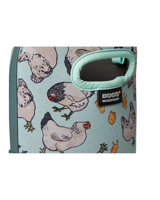 Bogs Green Mesa Chickens Rain Boots, Rubber