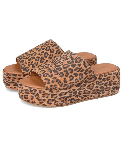 Free People Metallic Harbor Flatform Sandals Shoes, Rubber