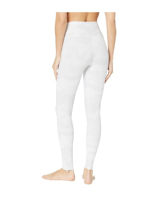 Alo Yoga Synthetic High-waist Vapor Leggings (white Camo 
