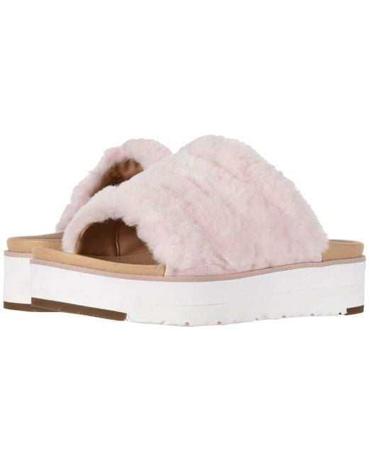seashell pink ugg slides