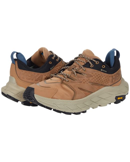 Hoka One One Leather Anacapa Low Goretex in Brown Lyst