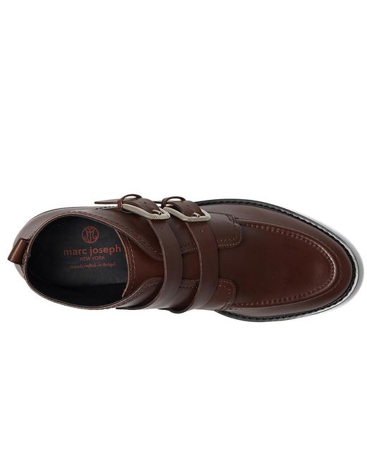 Marc Joseph New York Brown West Lake Bootie Shoes, Leather