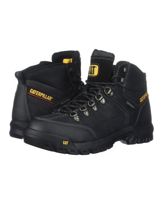 caterpillar men's threshold waterproof steel toe industrial boot