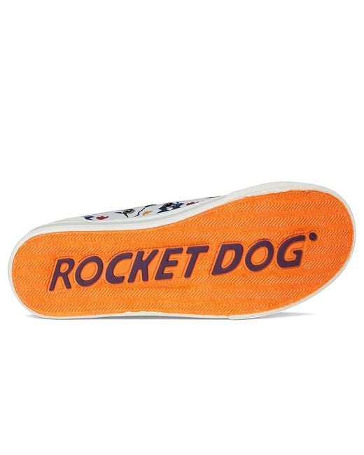 Rocket Dog White Jazzin Lace Up Casual Shoes