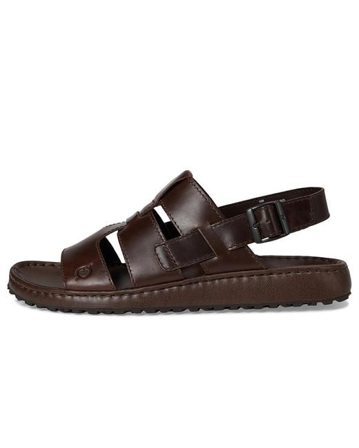 Born Brown Corey Sandals (Bark) 9 M (D) Leather for men