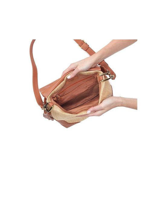 Hobo International Black Harley Convertible Shoulder Shoulder Handbags, Cotton/Leather