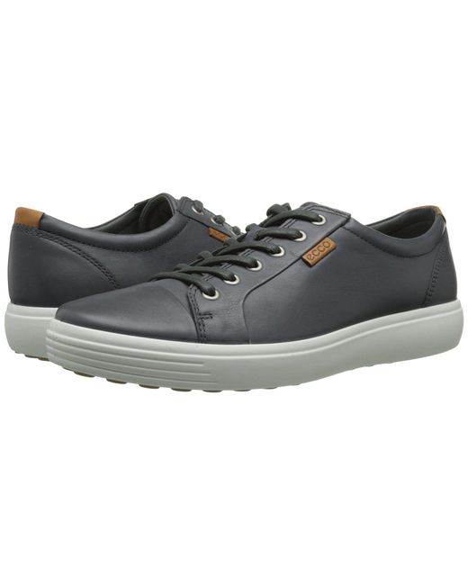 Ecco Gray Soft 7 Sneaker (marine) Men's Lace Up Casual Shoes for men