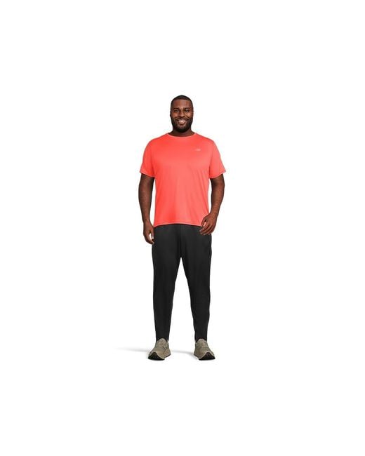 New Balance Red Sport Essentials T-Shirt Clothing, Polyester for men