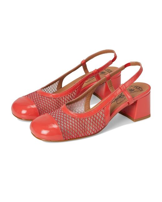Fly London Red Soki273Fly Flat Shoes, Leather/Rubber