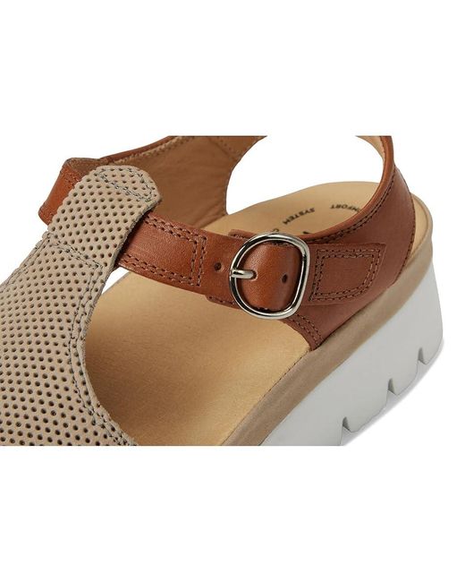 Samuel Hubbard Shoe Co. Metallic Portola T-Strap Sandals 6 B