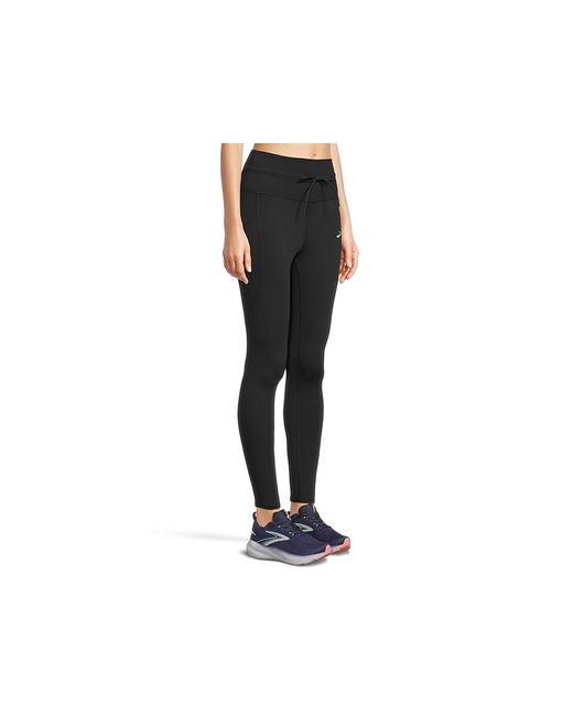 Brooks Black Luxe Tight Clothing, Polyester/Spandex