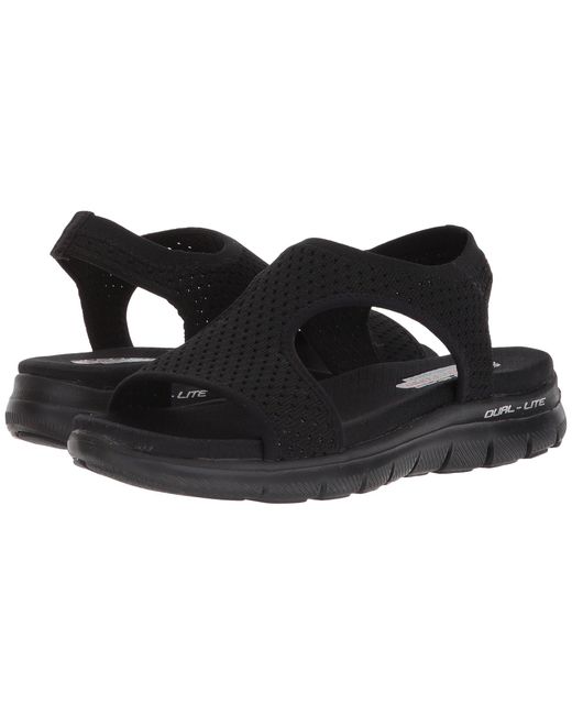 Women's Skechers, Flex Appeal 2.0 - Deja Vu Sandal | Peltz Shoes
