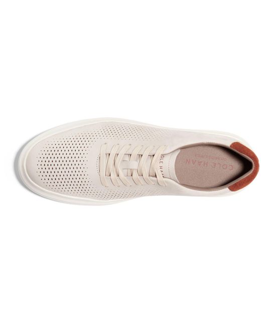 Cole Haan White Grandpro Rally Cap Toe Sneakers for men