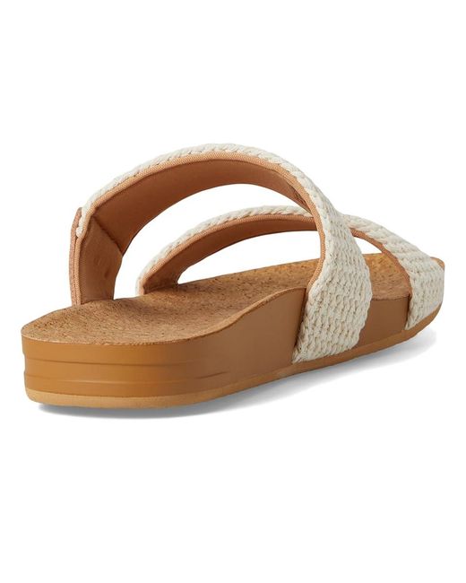 Reef White Cushion Vista Sandals 6 B