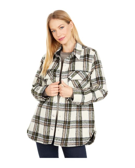 Blank NYC Oversized Flannel Shirt 