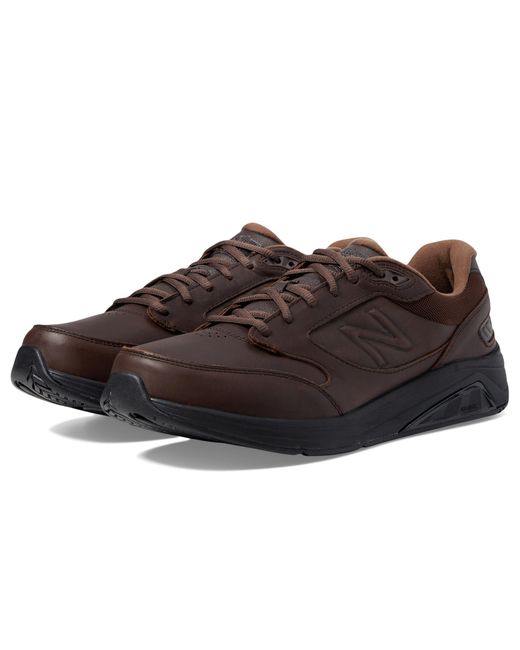 New Balance Black Mw928v3 Leather Walking Shoe for men