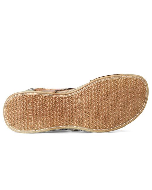Spring Step Metallic Versa Wedge Shoes, Leather