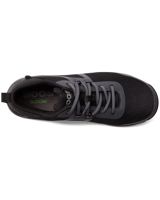 Bogs Black Sandstone Knit Low Tr Composite Safety Toe (Dark) Shoes
